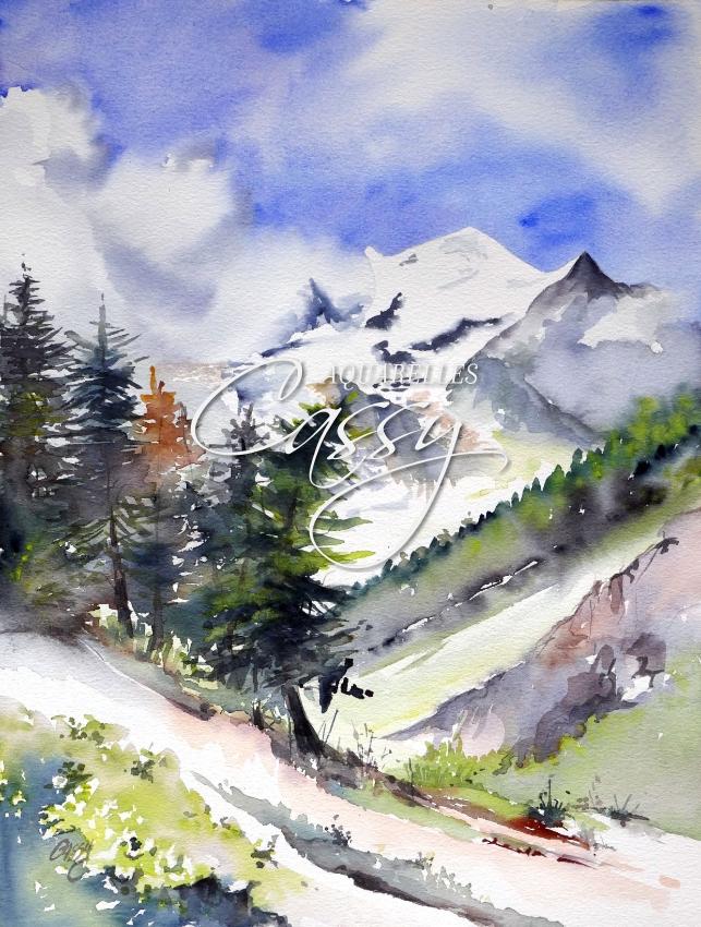 Aiguille et Dome du Gouter 2021 - 41 cm X 31 cm